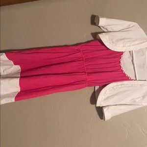 Bundle/ pink dress with short sweater😊